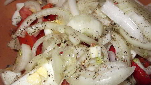 теплый картофельный салат