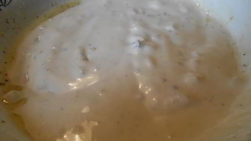 теплый салат с запеченным картофелем