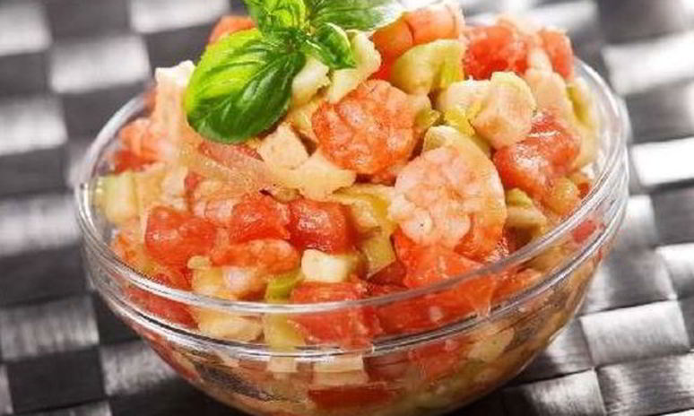 Рецепт легкого креветочного салата