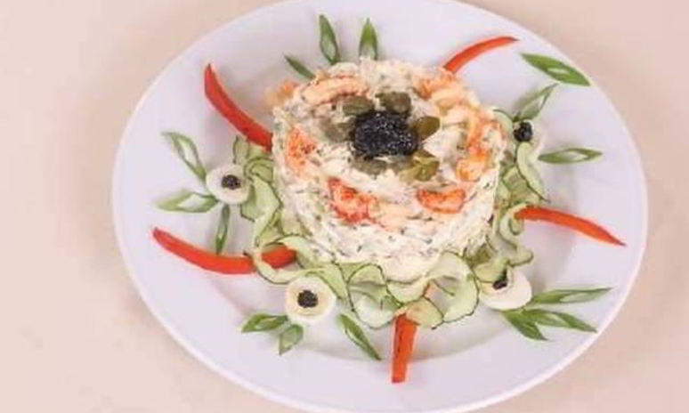 Рецепт нежного салата-коктейля с креветками