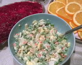 Оливье с курицей