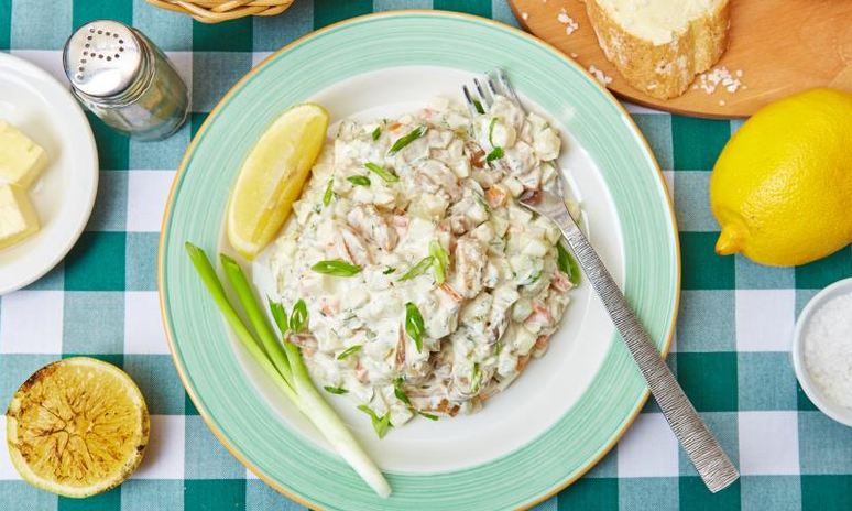 Рецепт оливье с рапанами