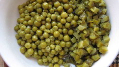 оливье с тунцом рождественский венок