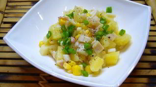 Постный салат Оливье