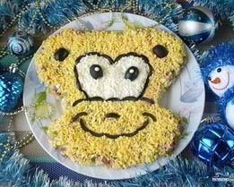 Салат Обезьянка оливье