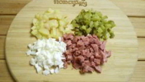 салат обезьянка оливье