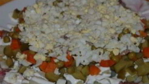 салат оливье со сметаной