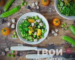 Острый салат с огурцами