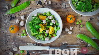 Острый салат с огурцами
