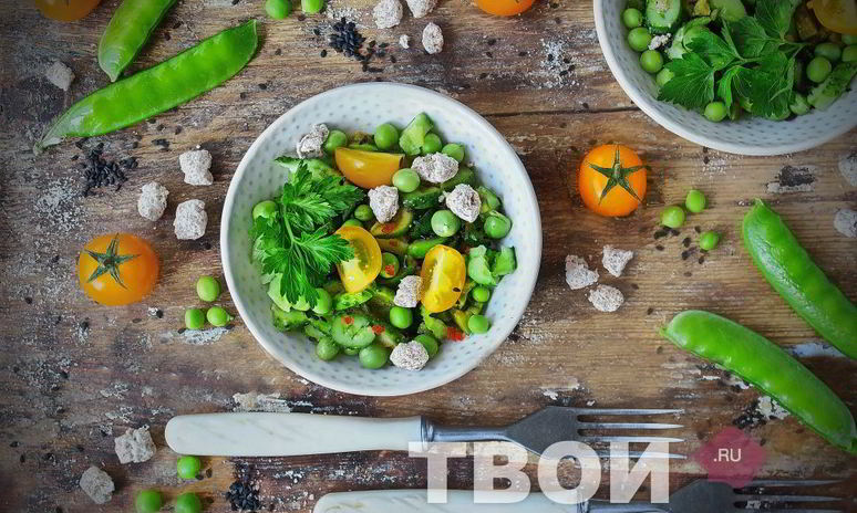 Рецепт острого салата с огурцами