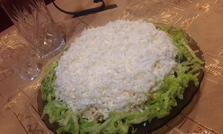 Рецепт праздничного салата невеста