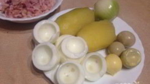 праздничный салат невеста