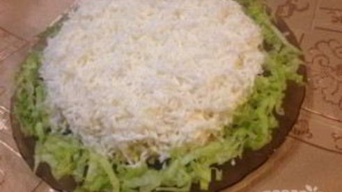 праздничный салат невеста