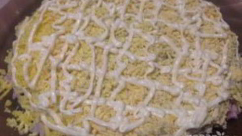 праздничный салат невеста