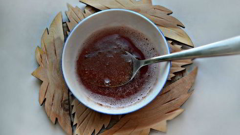 рыбный салат со свекольным желе