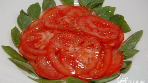 салат из помидоров