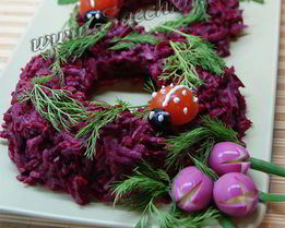 Салат к 8 марта