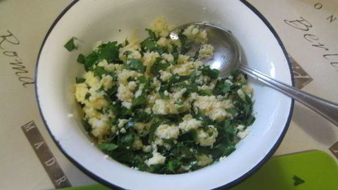 французский зеленый салат мимоза