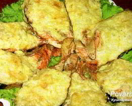 Горбуша, запеченная под шубой