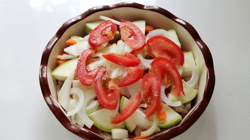 мясо свинина под шубой в духовке