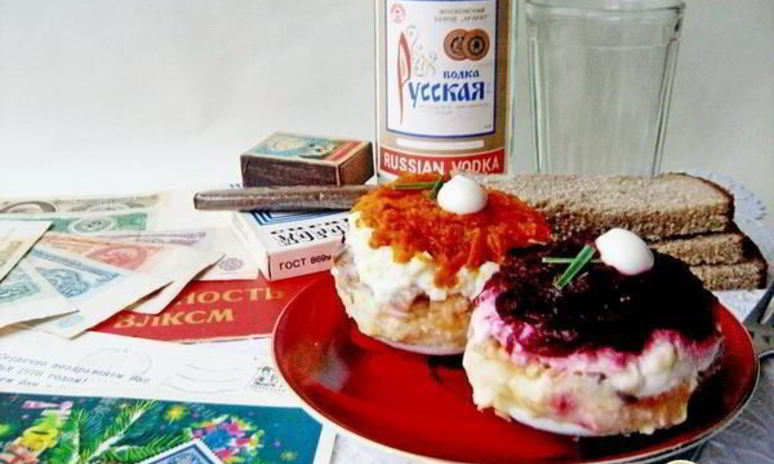 Рецепт пирожных сельдь под шубой