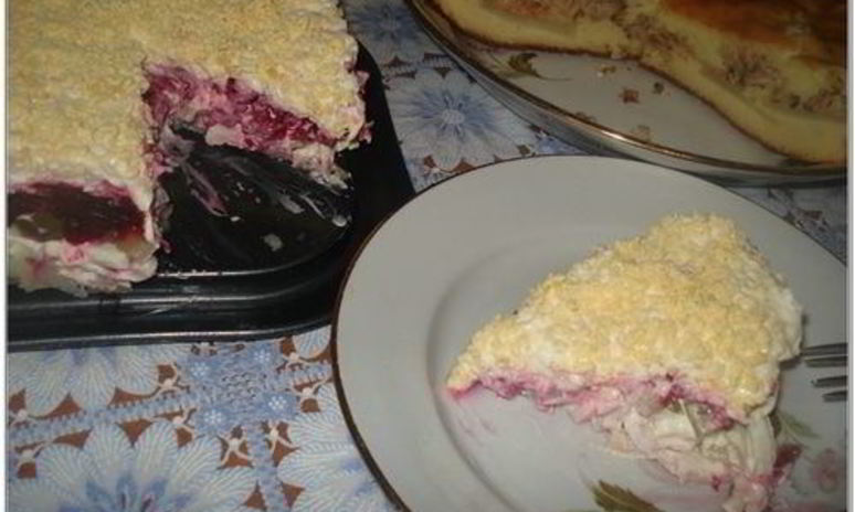 Рецепт салата кальмары под шубой