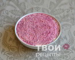 Салат Мясо под шубой