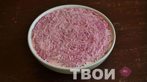 салат мясо под шубой