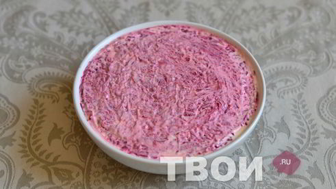 салат мясо под шубой