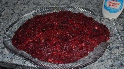 салат сельдь под шубой с яблоком