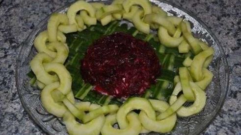 салат сельдь под шубой с яблоком