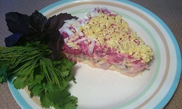 Рецепт сельди под шубой с яблоком