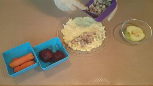сельдь под шубой с яблоком