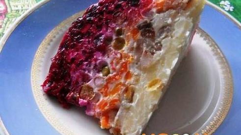 сельдь под шубой с желатином