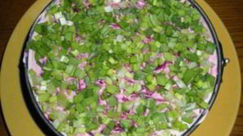 селедка под шубой с семгой