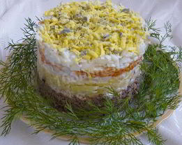 Шпроты под шубой