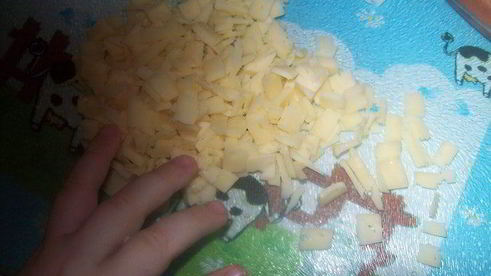 салат с беконом и сухариками