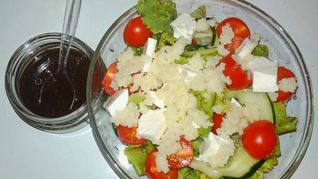 Салат с тунцом и кус кусом