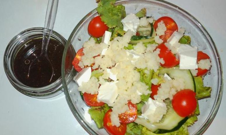 Рецепт салата с тунцом и кус кусом