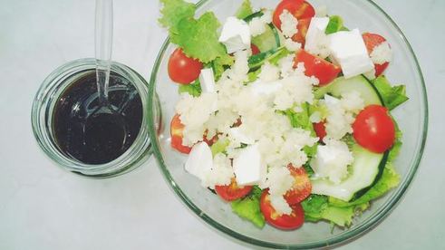 салат с тунцом и кус кусом