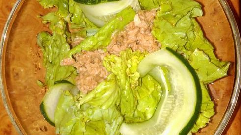 салат с тунцом и кус кусом
