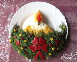 Салат Свеча