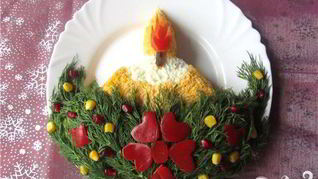 Салат Свеча