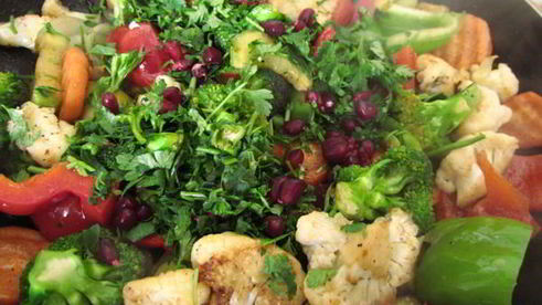 теплый салат весенний