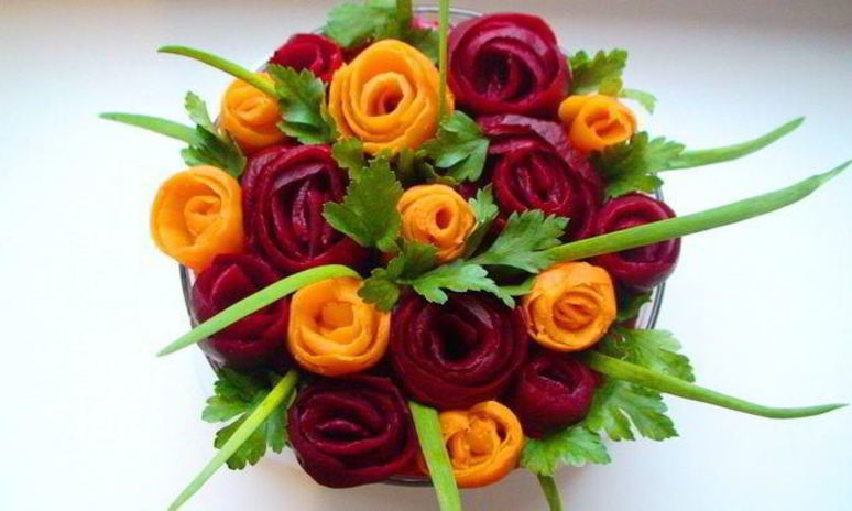 Рецепт салата розарий