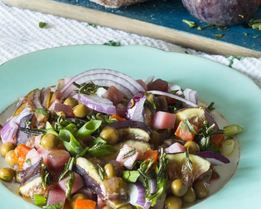 Винегрет летний с инжиром и розмарином