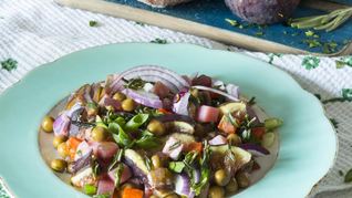 Винегрет летний с инжиром и розмарином