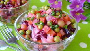 Винегрет с горошком