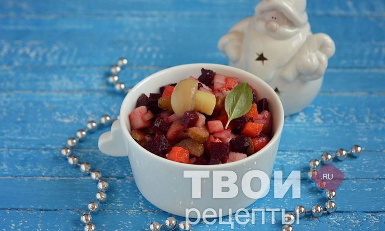 Рецепт винегрета с грибами