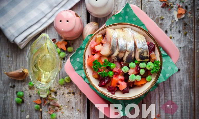 Рецепт винегрета с сельдью